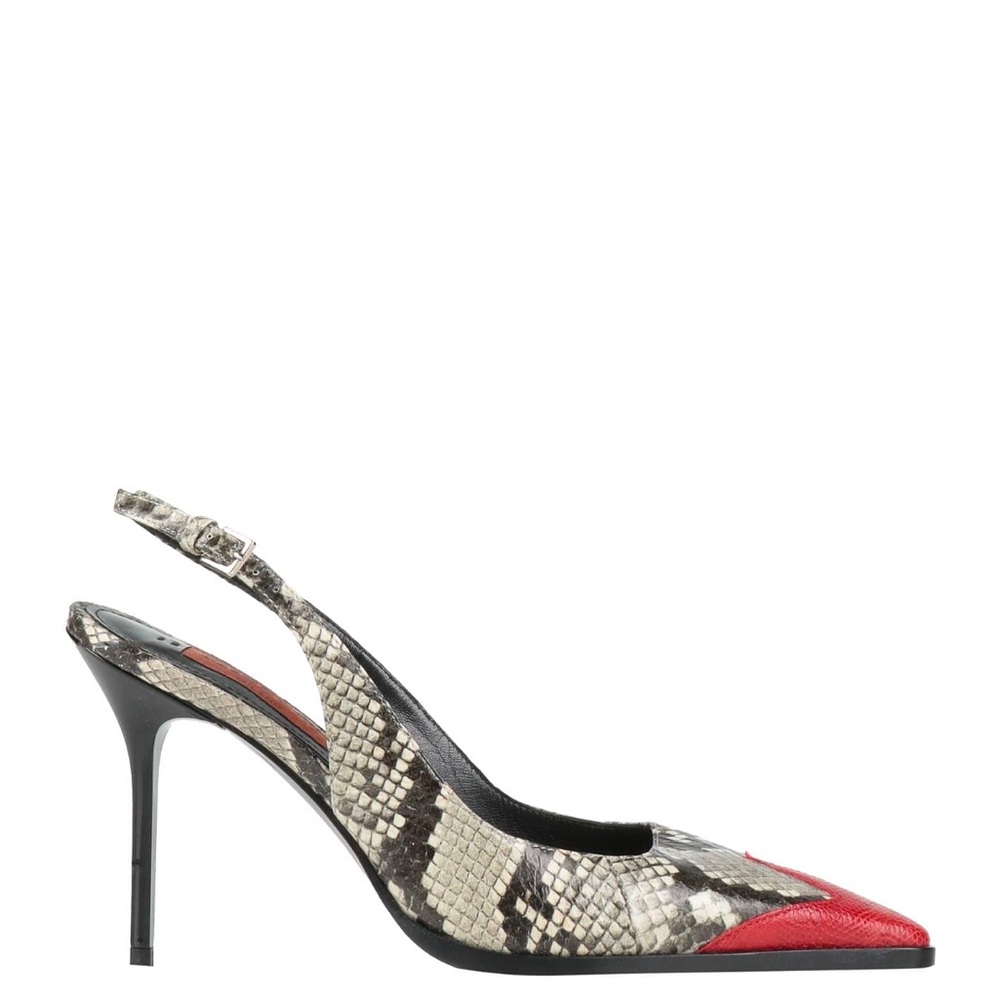 Brand new Missoni Elegant Red and Snake Print Slingback Heels